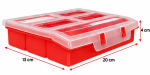 Malzeme kutusu  ASR 4010 Carbon Organizer 8 inç