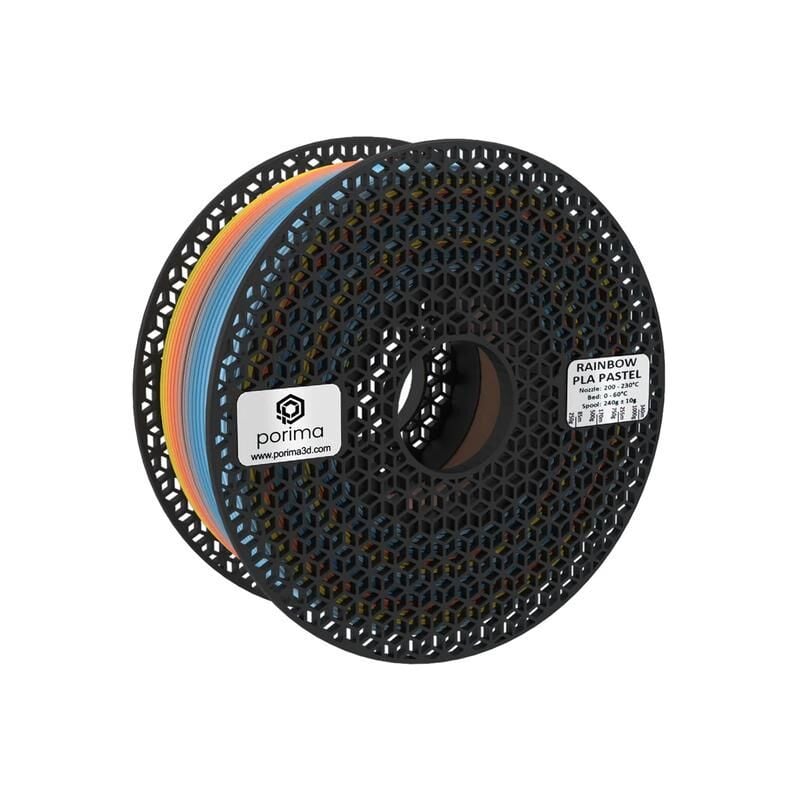 Porima  PLA Pastel Filament - Rainbow 1,75mm 1Kg