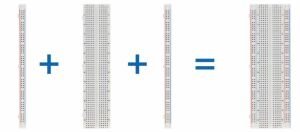 Breadboard 830 pin 16.5x5.5 cm