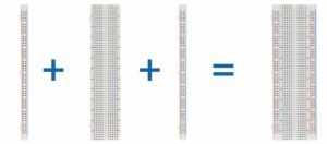 Breadboard 830 pin 16.5x5.5 cm