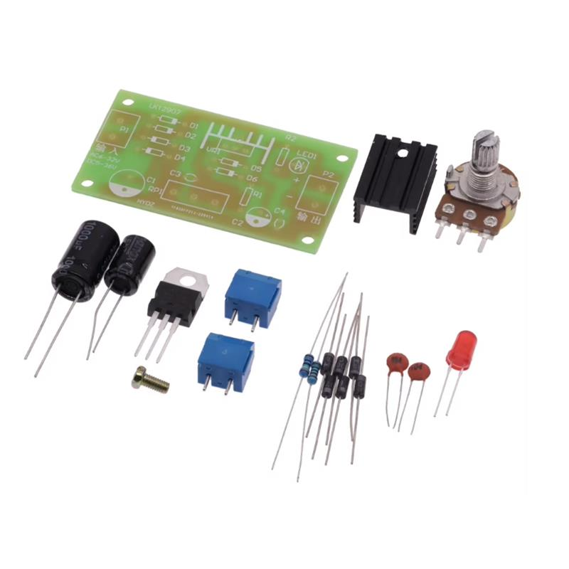 LM317 Ayarlanabilir Güç Kaynağı Devresi Demonte Kit Kendin Yap