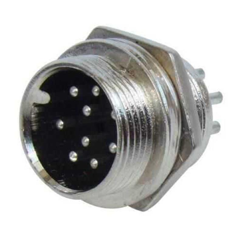 Mike Konnektör 8-Pin 16mm - Erkek