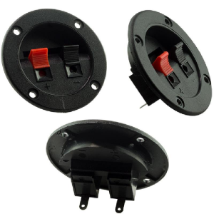 IC-249A İkili Yuvarlak Hoparlör Terminali (İç Çapı:4cm / Dış Çapı: 6.5cm)