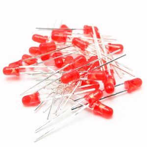 Led 5mm Kırmızı Difused 10 Adet
