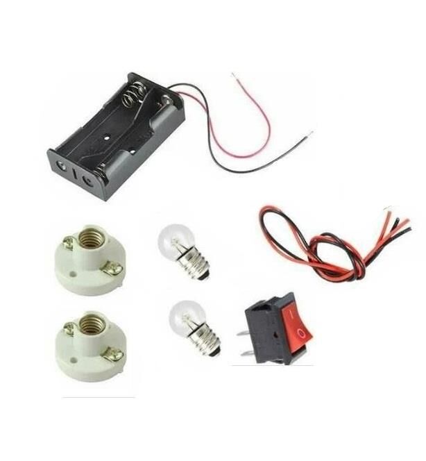 Basit Elektrik Deney Seti (Seri - Paralel Lamba Deneyi)