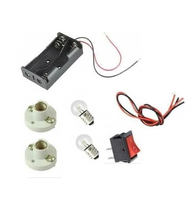 Basit Elektrik Deney Seti (Seri - Paralel Lamba Deneyi)