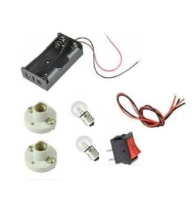 Basit Elektrik Deney Seti (Seri - Paralel Lamba Deneyi)