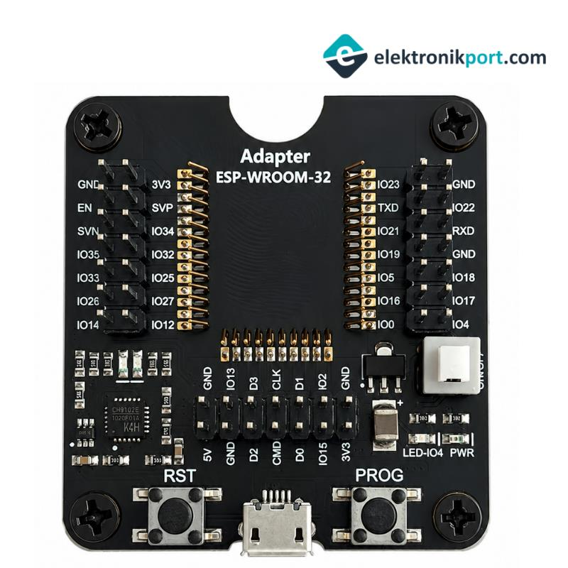 ESP-WROOM-32 Programlama ve Geliştirme Adaptör Kartı