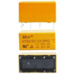 12V Telekom Röle (12V 2A) HTD2-DC12V-SHG