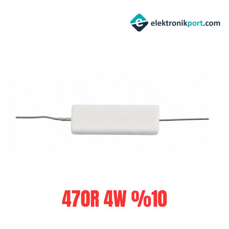 470R 4W %10 Tolerans Taş Direnç