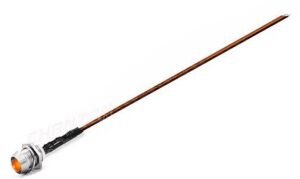 12V LED Şase Tip Mercekli Kablolu 1 Adet Turuncu  Difused - 20 Cm