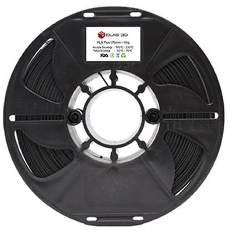 ELAS PLA Plus Filament - Siyah 1,75mm 1kg