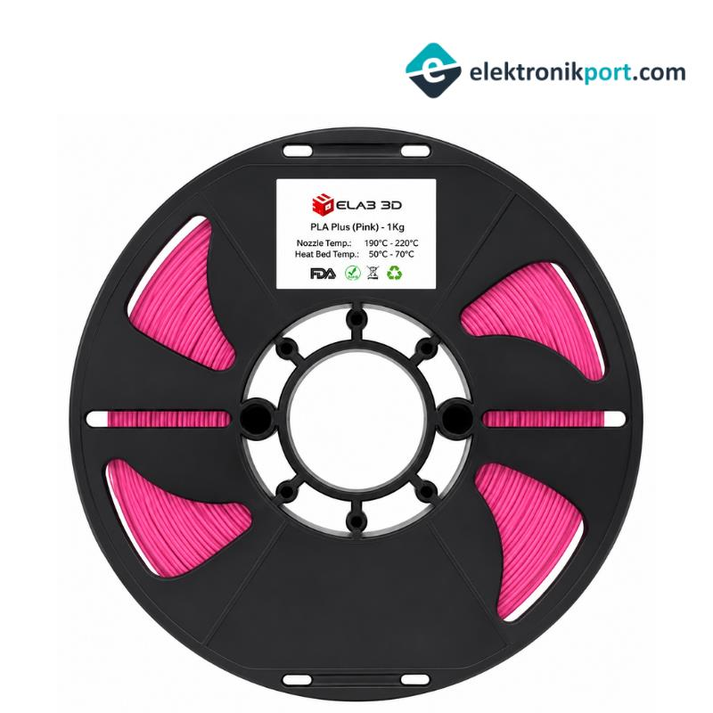ELAS PLA Plus Filament - Pembe 1,75mm 1kg