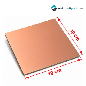 Bakır plaket 10x10 FR4