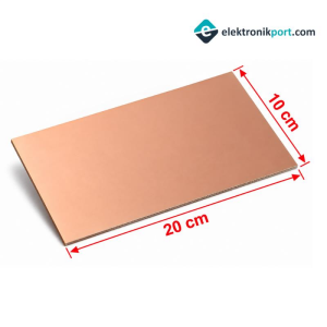10x20cm Bakır plaket FR4
