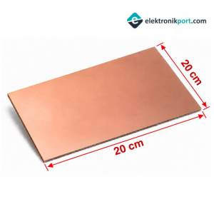 20x20cm Bakır plaket FR4