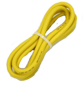 Silikon Kablo 14 AWG Sarı 1 Metre