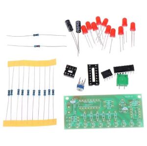 Yürüyen Işık DIY Kiti Demonte DIP NE555 + CD4017 Kendin Yap