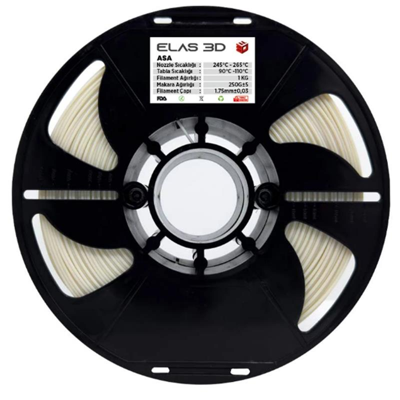 ELAS ASA Filament - Natural 1,75mm 1kg