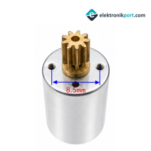 N60 3V 17500RPM DC Motor Yüksek Hızlı DC Karbon Fırça Motor Metal Dişli
