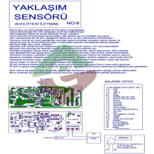Yaklaşım Sensörü Demonte Kit Kendin Yap (NO:6)
