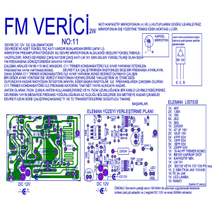 2W FM Verici Demonte Kit Kendin Yap (NO:11)