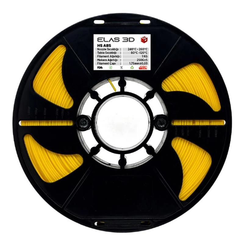 ELAS HS ABS Filament - Sarı 1.75mm 1kg