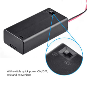 9V Pil Yuvası - Anahtarlı ve Kapaklı