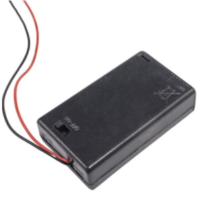 3'lü AAA Pil Yuvası - Anahtarlı ve Kapaklı