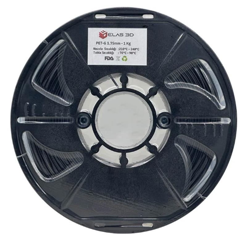 ELAS PET-G Filament - Siyah 1.75mm 1kg