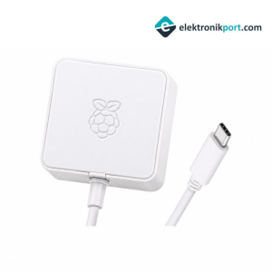 Raspberry Pi 4 Lisanslı Beyaz Güç Adaptörü – 5,1V-3A