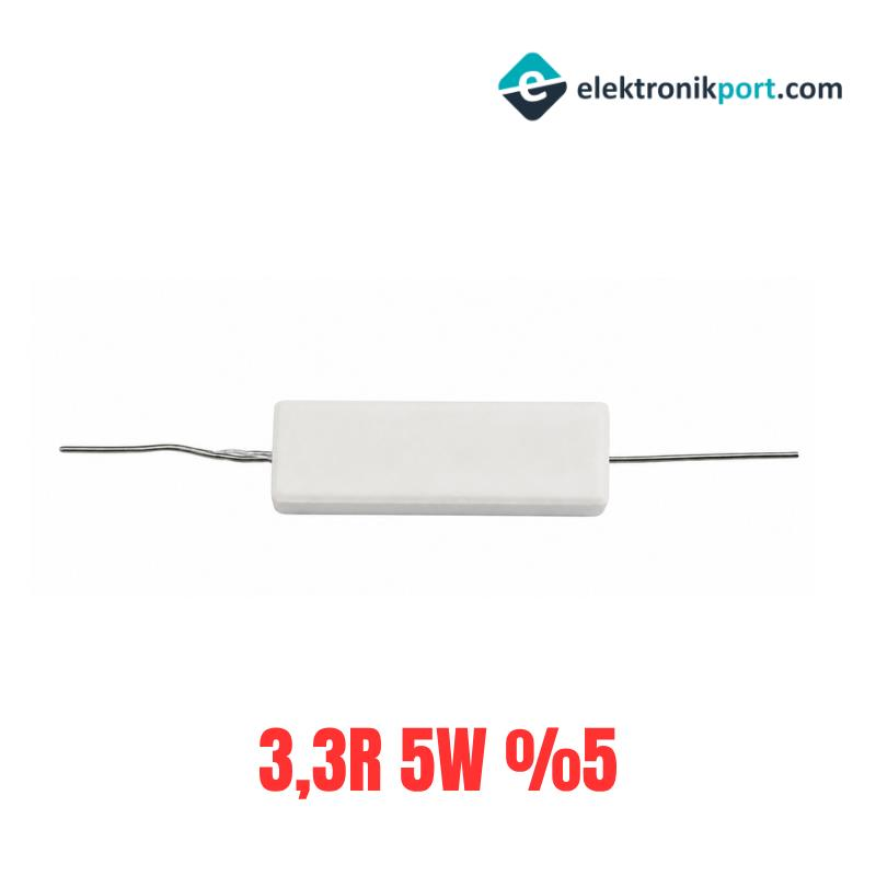 3,3R 5W %5 Tolerans Taş Direnç