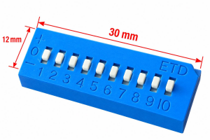 10lu ETD Dip Switch ON-OFF Mavi