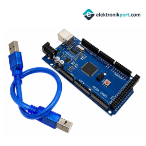 Arduino Mega 2560 R3 - Klon (USB Chip CH340) USB Kablo Dahil