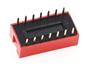 14 Pin - 7 Switch DIP Kırmızı