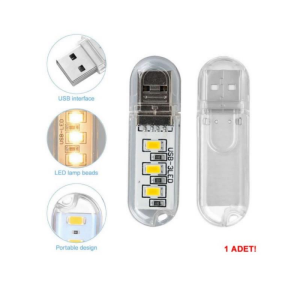 Taşınabilir Mini Usb Led Lamba