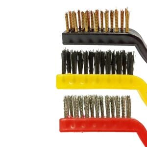Elektronik Devre Temizleme Tel Fırçası Üçlü set