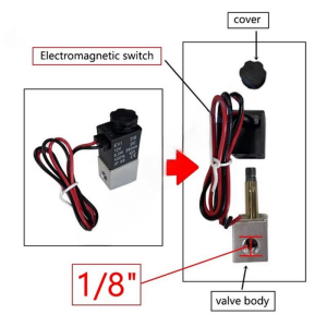 12V DC Selenoid Valf 2V025-08 Pnömatik Valf