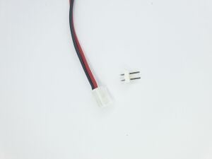 2 Pin Konnektör Seti JST-HY 3,96mm  20cm