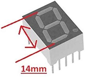 14mm Ortak Katot Seven Segment Display - Kırmızı