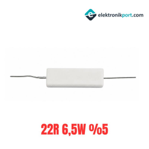 22R 6,5W %5 Tolerans Taş Direnç