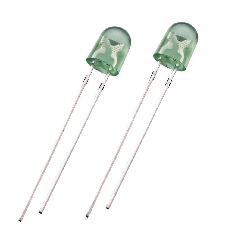 Led 5mm Oval Yeşil Difused 100 Adet
