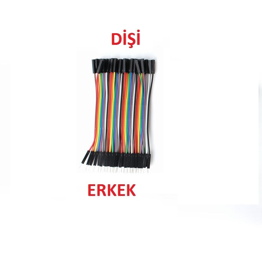 Jumper Kablo (Erkek - Dişi) 10cm 40 Adet