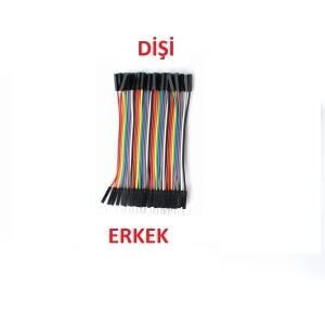 Jumper Kablo (Erkek - Dişi) 10cm 40 Adet