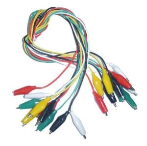 Krokodil Test Kablosu 45-50cm - 10 Adet (Timsah Ağız)