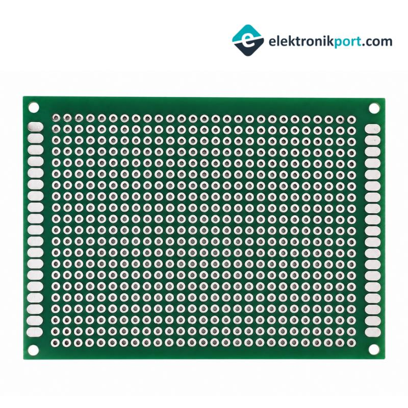 Çift Yüzlü Delikli Plaket 6x8cm Pertinaks