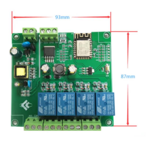 ESP8266 WiFi 4 Kanal Röle Modülü – 10A