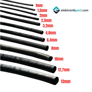 Isıyla Daralan Makaron Kablo Seti Metrelik 13 Çeşit (Herbiri 100cm)