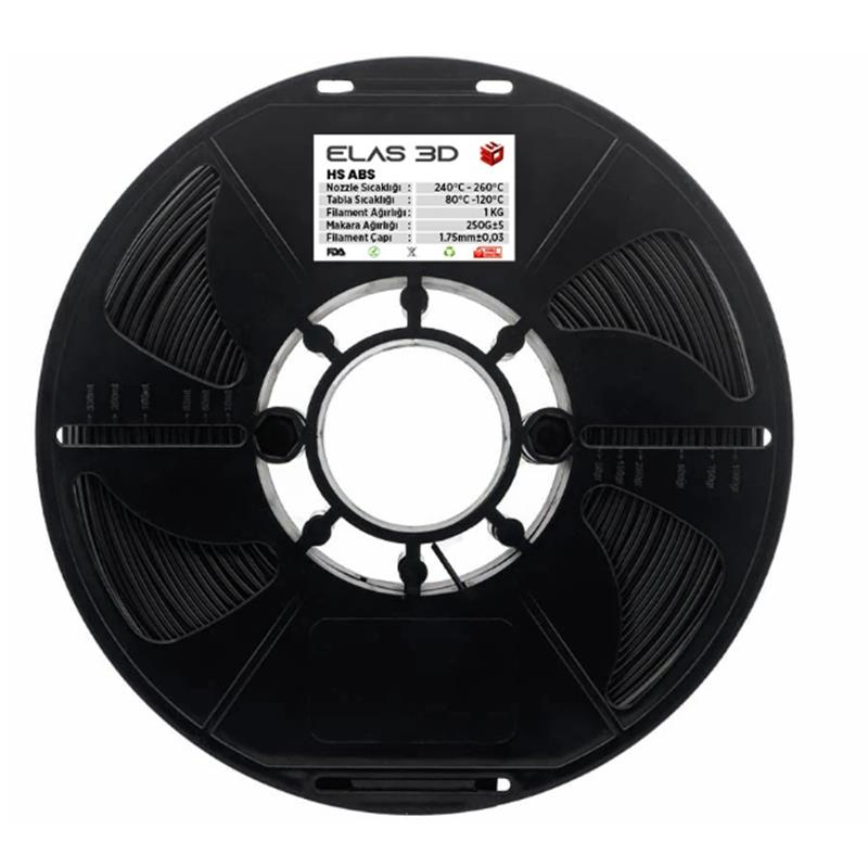 ELAS HS ABS Filament - Siyah 1.75mm 1kg