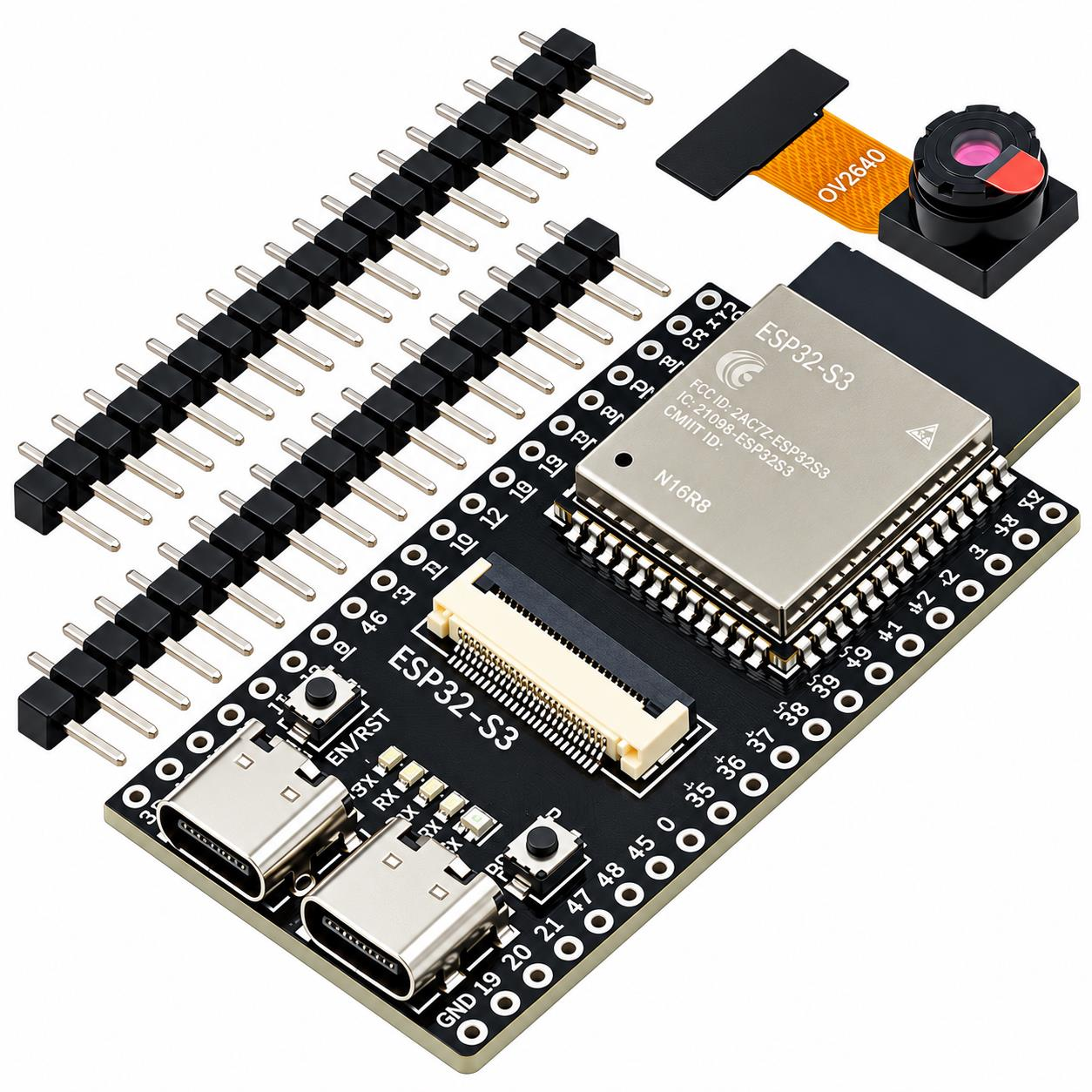 ESP32-S3 N16R8 OV2640 WiFi - Bluetooth Kamera Board